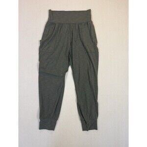 Athleta Women’s Jogger Pants Size Small Green High Rise Pockets Stretch